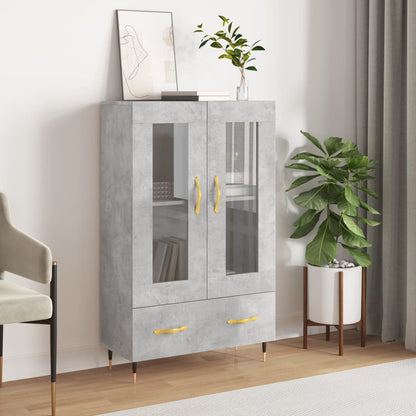 Highboard Betongrau 69,5x31x115 cm Holzwerkstoff - Pazzar.ch
