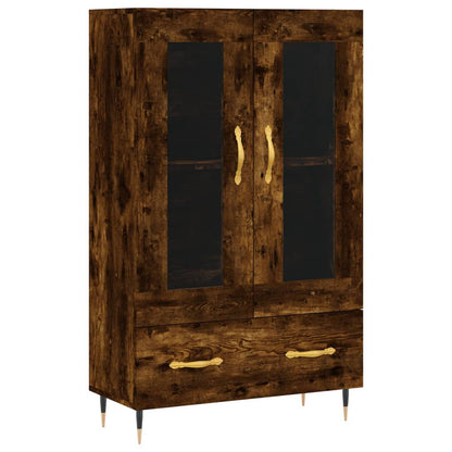 Highboard Räuchereiche 69,5x31x115 cm Holzwerkstoff - Pazzar.ch