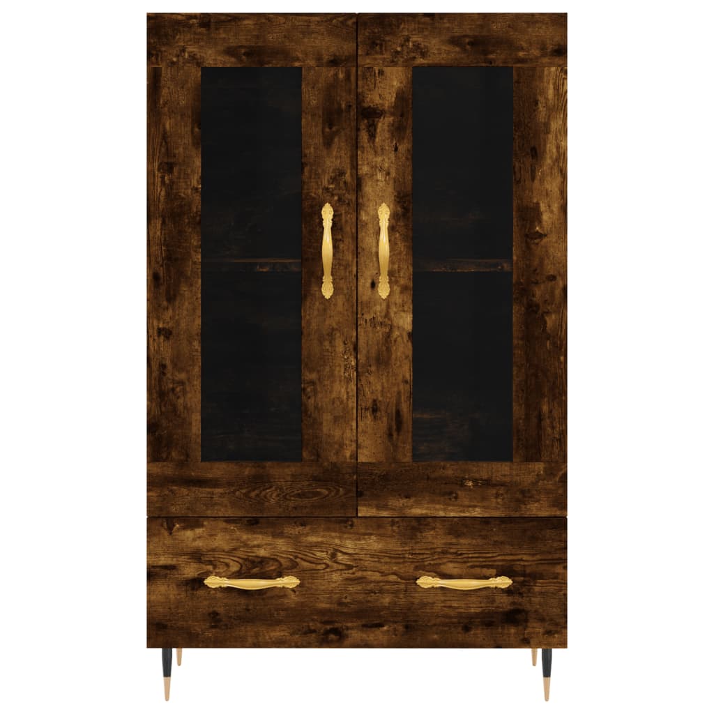 Highboard Räuchereiche 69,5x31x115 cm Holzwerkstoff - Pazzar.ch