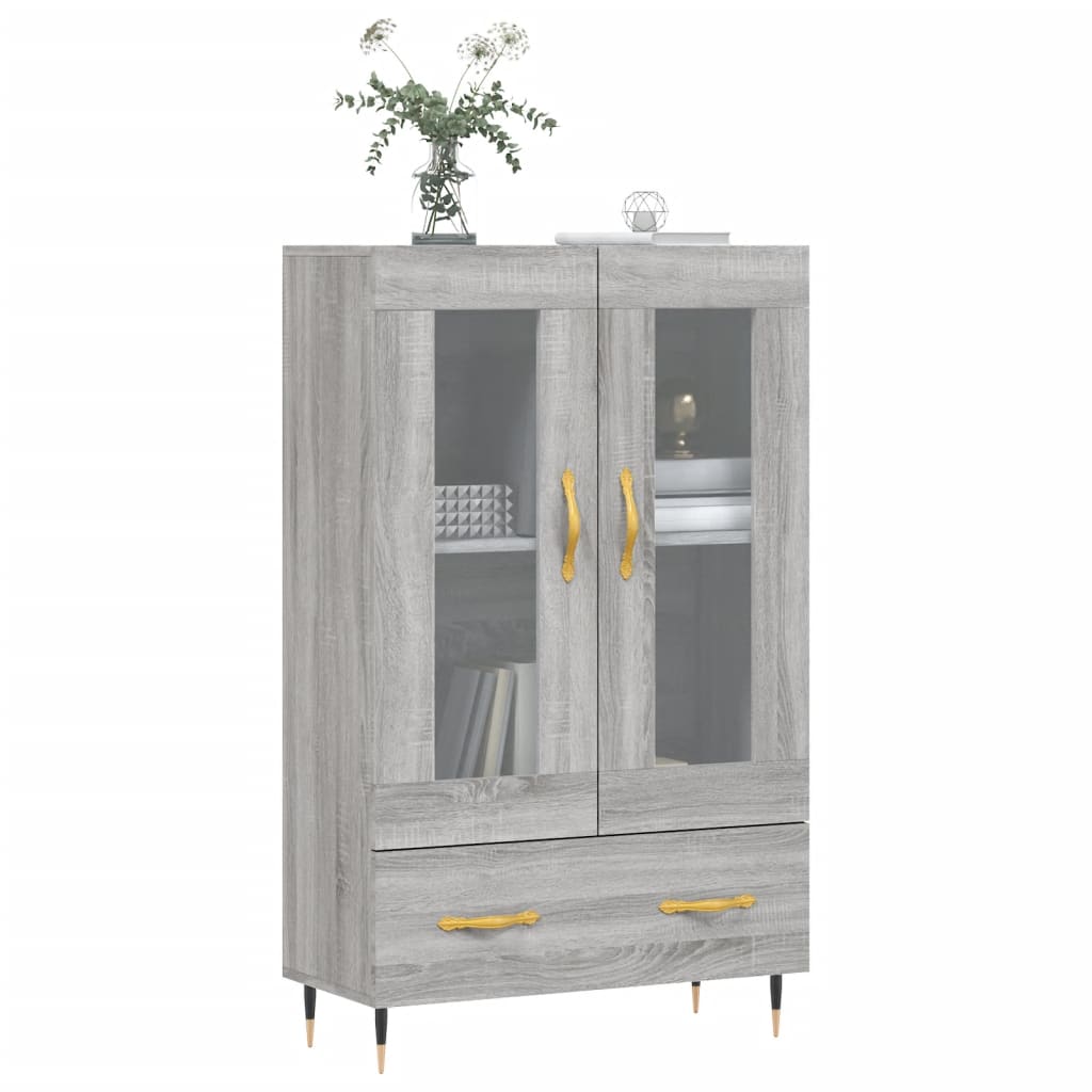 Highboard Grau Sonoma 69,5x31x115 cm Holzwerkstoff - Pazzar.ch