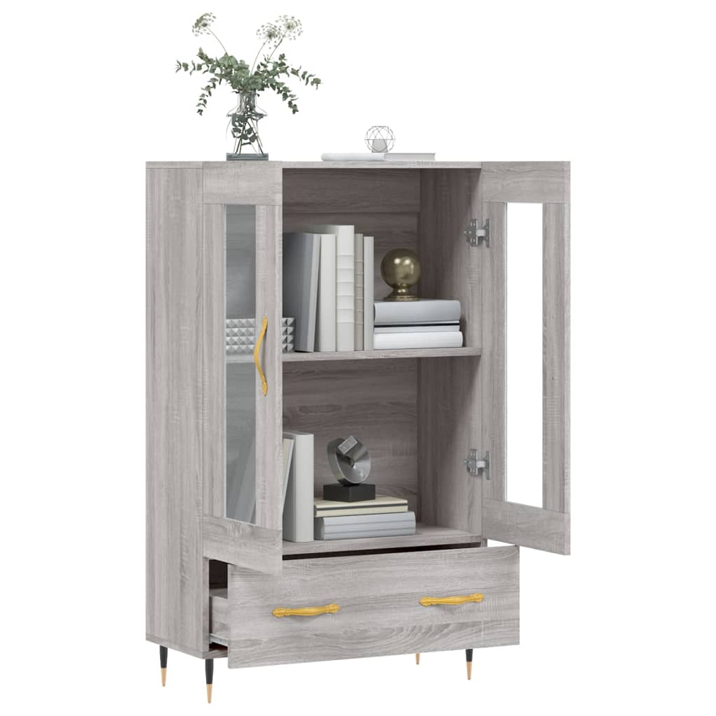 Highboard Grau Sonoma 69,5x31x115 cm Holzwerkstoff - Pazzar.ch