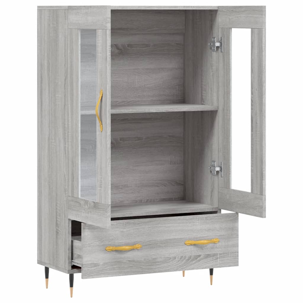 Highboard Grau Sonoma 69,5x31x115 cm Holzwerkstoff - Pazzar.ch