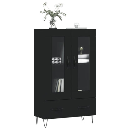 Highboard Schwarz 69,5x31x115 cm Holzwerkstoff - Pazzar.ch