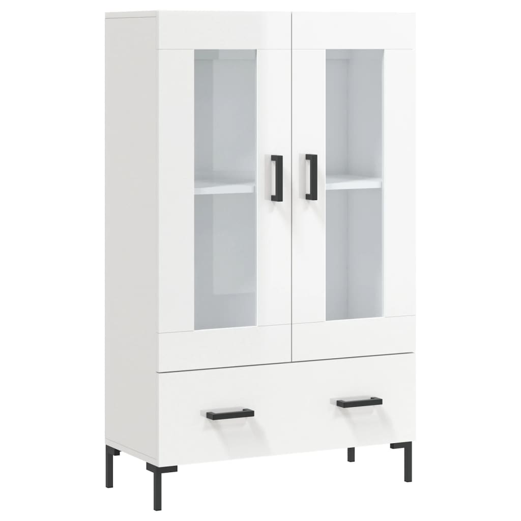 Highboard Hochglanz-Weiß 69,5x31x115 cm Holzwerkstoff - Pazzar.ch