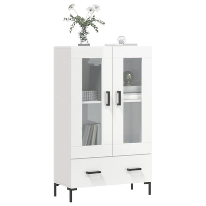 Highboard Hochglanz-Weiß 69,5x31x115 cm Holzwerkstoff - Pazzar.ch