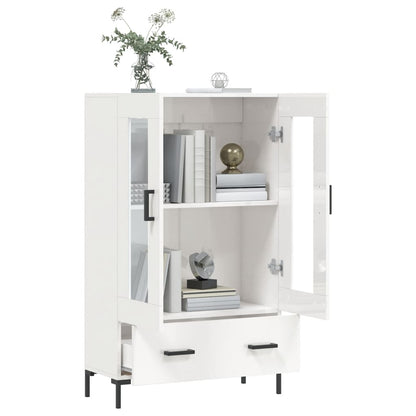 Highboard Hochglanz-Weiß 69,5x31x115 cm Holzwerkstoff - Pazzar.ch
