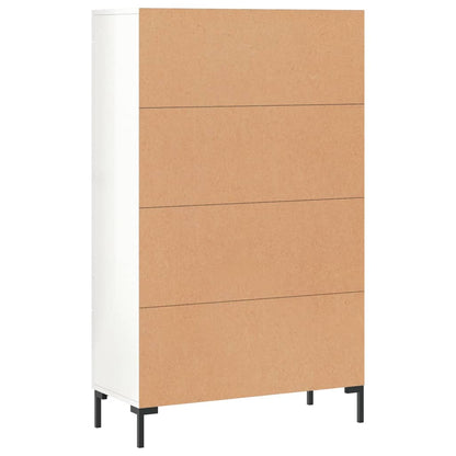 Highboard Hochglanz-Weiß 69,5x31x115 cm Holzwerkstoff - Pazzar.ch