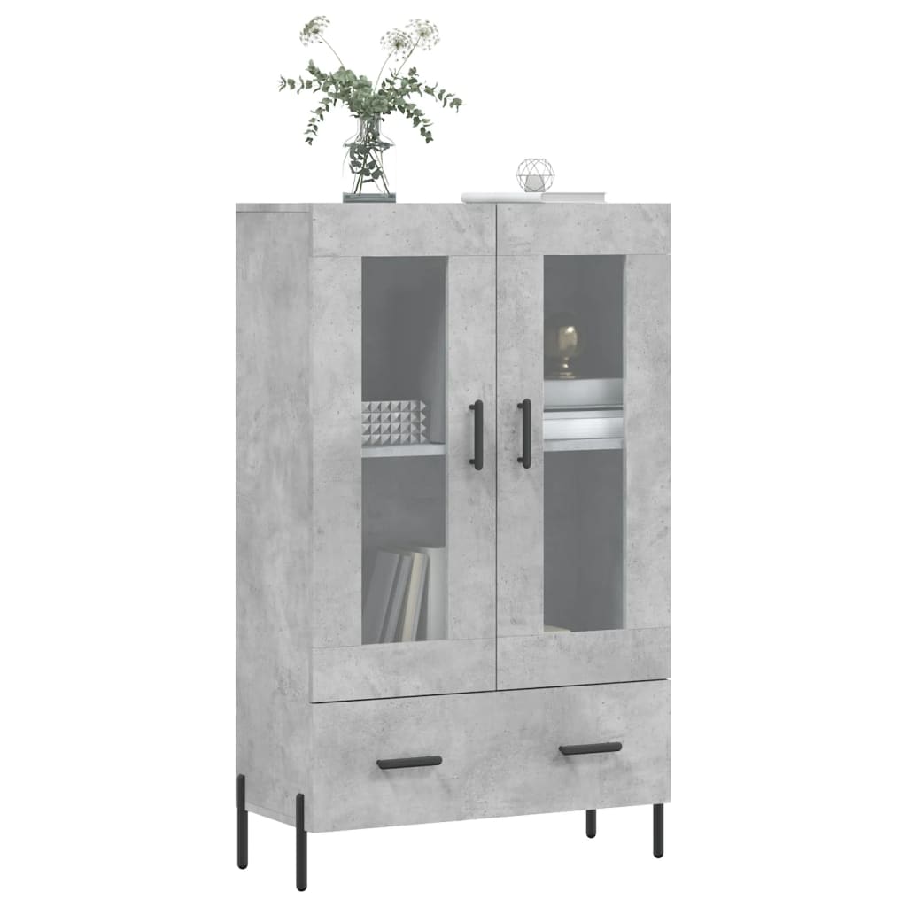 Highboard Betongrau 69,5x31x115 cm Holzwerkstoff - Pazzar.ch