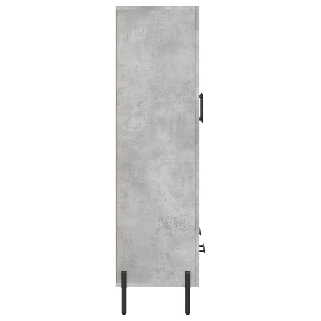 Highboard Betongrau 69,5x31x115 cm Holzwerkstoff - Pazzar.ch