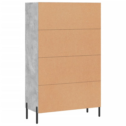 Highboard Betongrau 69,5x31x115 cm Holzwerkstoff - Pazzar.ch