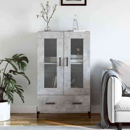 Highboard Betongrau 69,5x31x115 cm Holzwerkstoff - Pazzar.ch