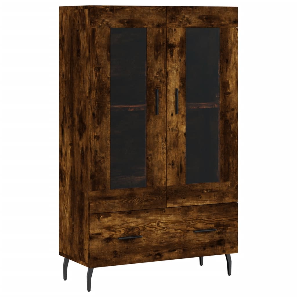 Highboard Räuchereiche 69,5x31x115 cm Holzwerkstoff - Pazzar.ch