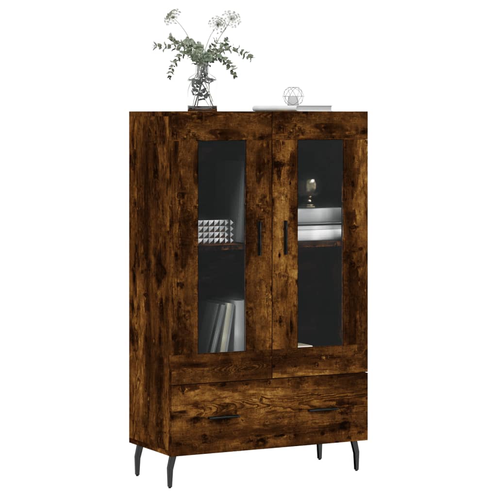 Highboard Räuchereiche 69,5x31x115 cm Holzwerkstoff - Pazzar.ch