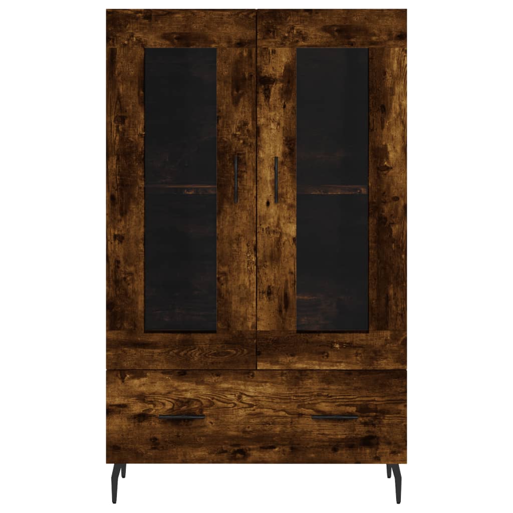 Highboard Räuchereiche 69,5x31x115 cm Holzwerkstoff - Pazzar.ch