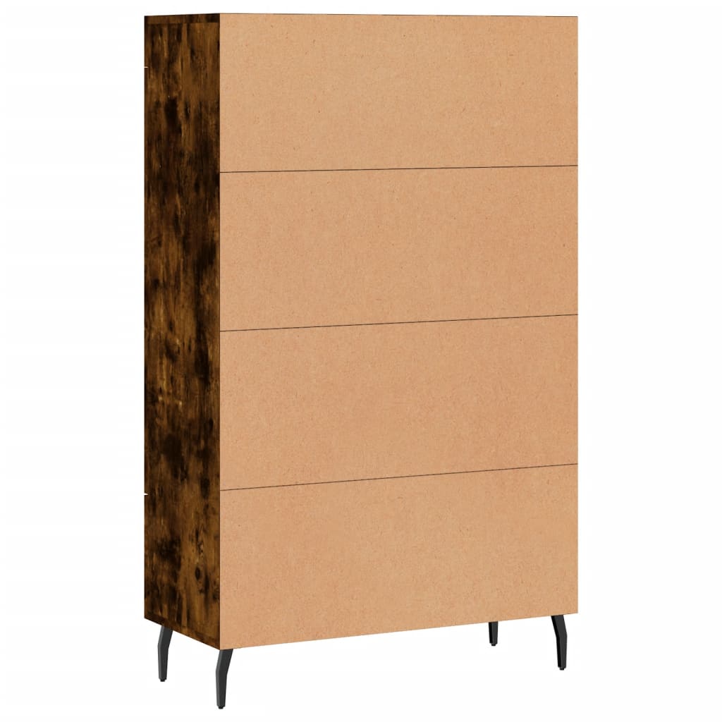 Highboard Räuchereiche 69,5x31x115 cm Holzwerkstoff - Pazzar.ch