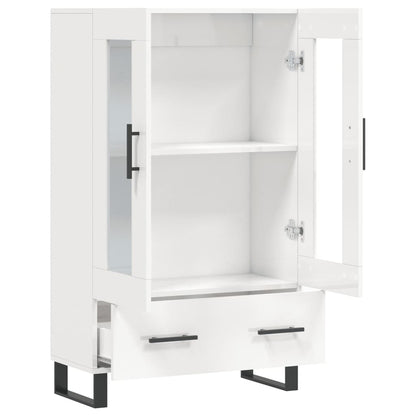 Highboard Hochglanz-Weiß 69,5x31x115 cm Holzwerkstoff - Pazzar.ch