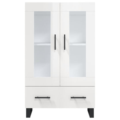 Highboard Hochglanz-Weiß 69,5x31x115 cm Holzwerkstoff - Pazzar.ch