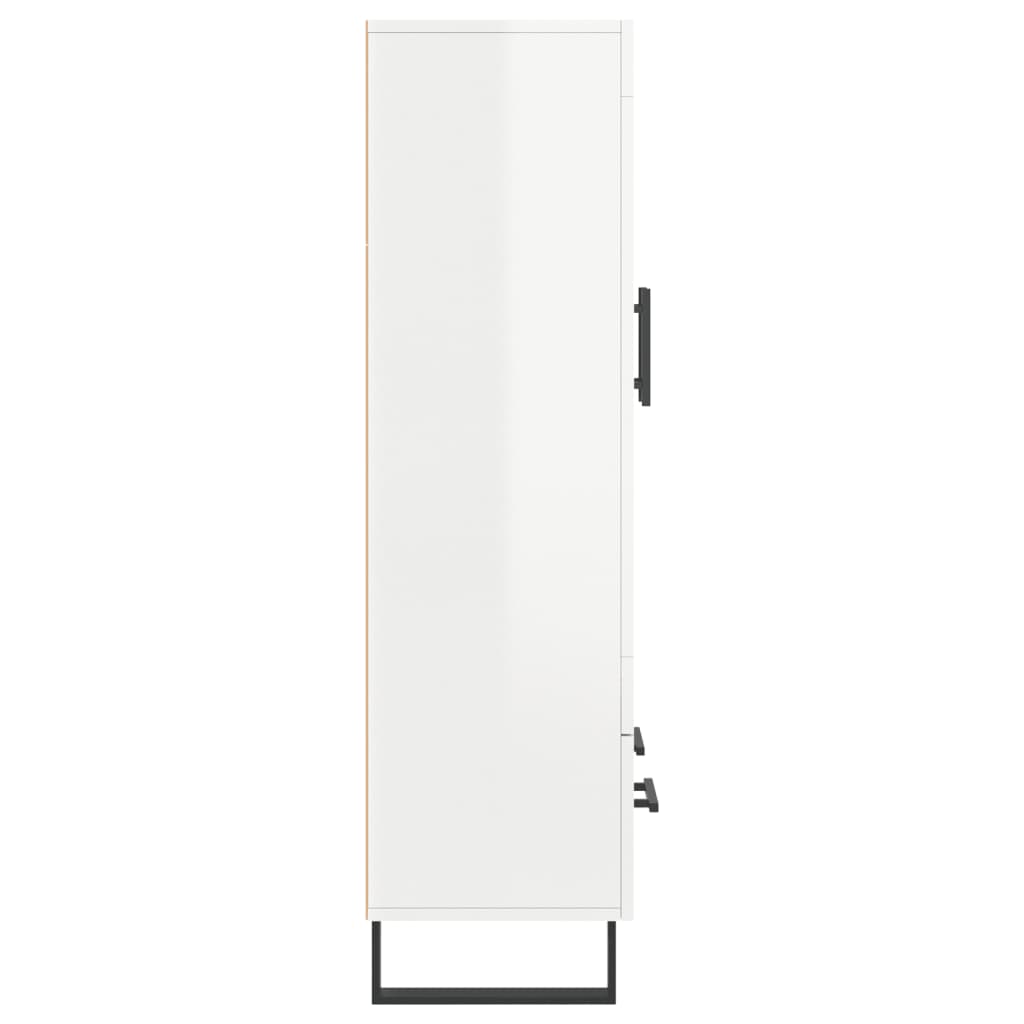 Highboard Hochglanz-Weiß 69,5x31x115 cm Holzwerkstoff - Pazzar.ch