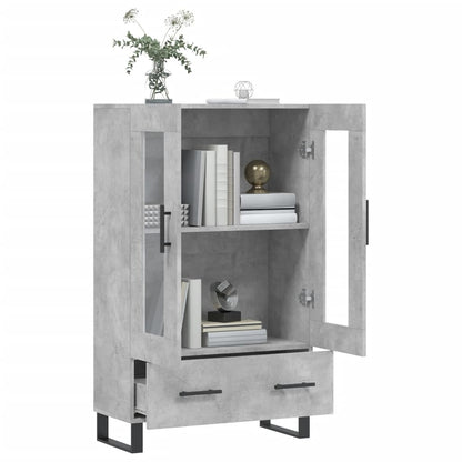 Highboard Betongrau 69,5x31x115 cm Holzwerkstoff - Pazzar.ch