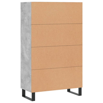 Highboard Betongrau 69,5x31x115 cm Holzwerkstoff - Pazzar.ch