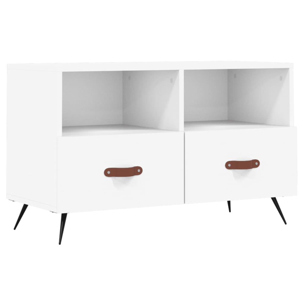 TV-Schrank Weiß 80x36x50 cm Holzwerkstoff - Pazzar.ch