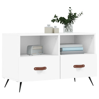 TV-Schrank Weiß 80x36x50 cm Holzwerkstoff - Pazzar.ch