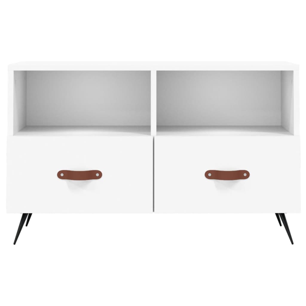 TV-Schrank Weiß 80x36x50 cm Holzwerkstoff - Pazzar.ch