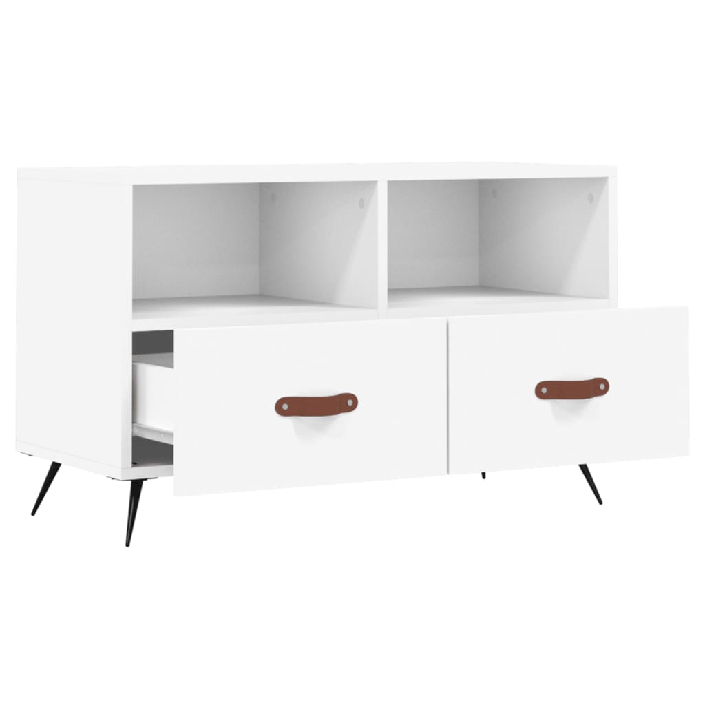TV-Schrank Weiß 80x36x50 cm Holzwerkstoff - Pazzar.ch