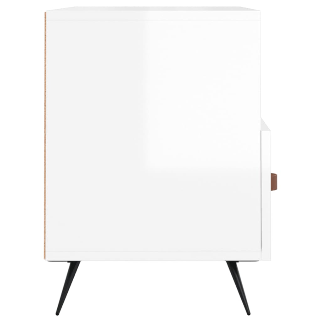 TV-Schrank Hochglanz-Weiß 80x36x50 cm Holzwerkstoff - Pazzar.ch