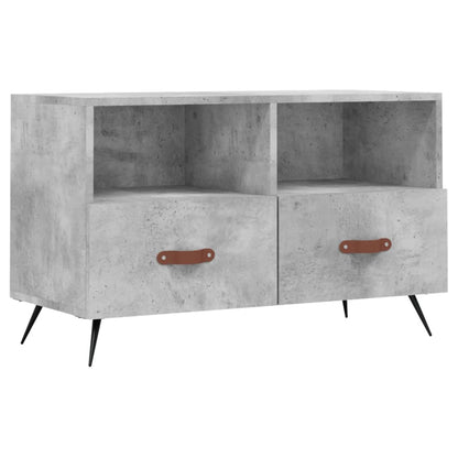 TV-Schrank Betongrau 80x36x50 cm Holzwerkstoff - Pazzar.ch