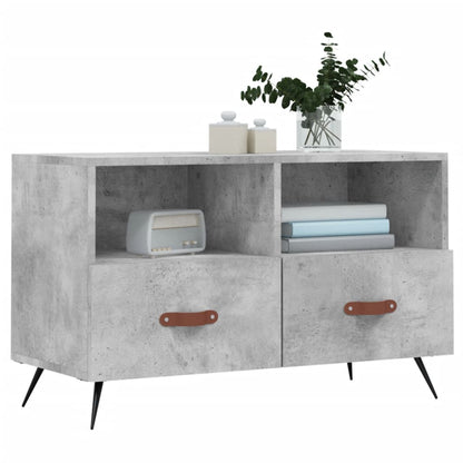 TV-Schrank Betongrau 80x36x50 cm Holzwerkstoff - Pazzar.ch