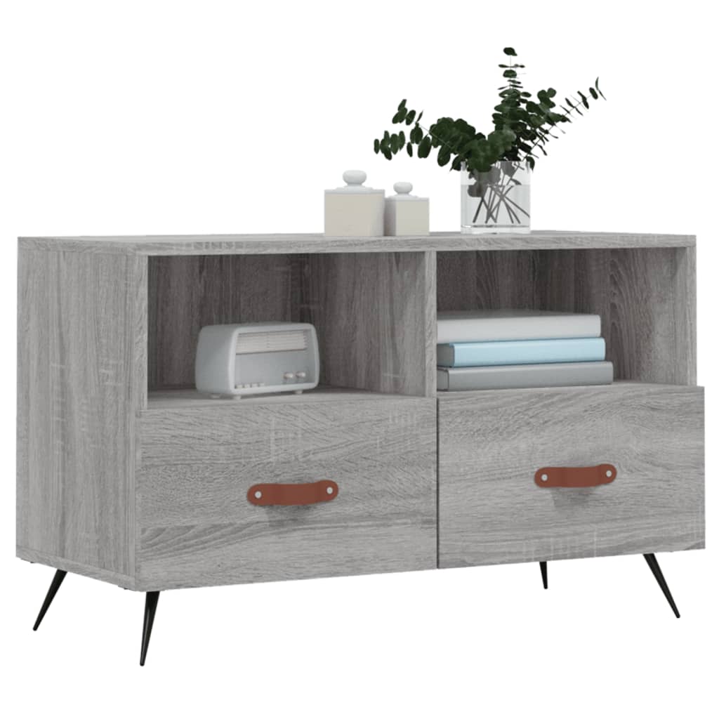 TV-Schrank Grau Sonoma 80x36x50 cm Holzwerkstoff - Pazzar.ch