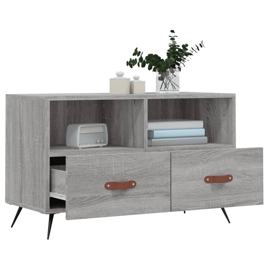 TV-Schrank Grau Sonoma 80x36x50 cm Holzwerkstoff - Pazzar.ch