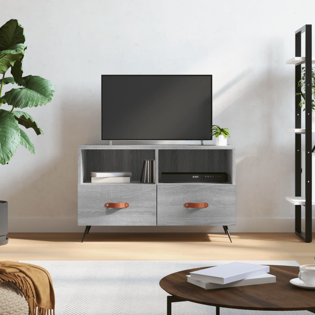 TV-Schrank Grau Sonoma 80x36x50 cm Holzwerkstoff - Pazzar.ch