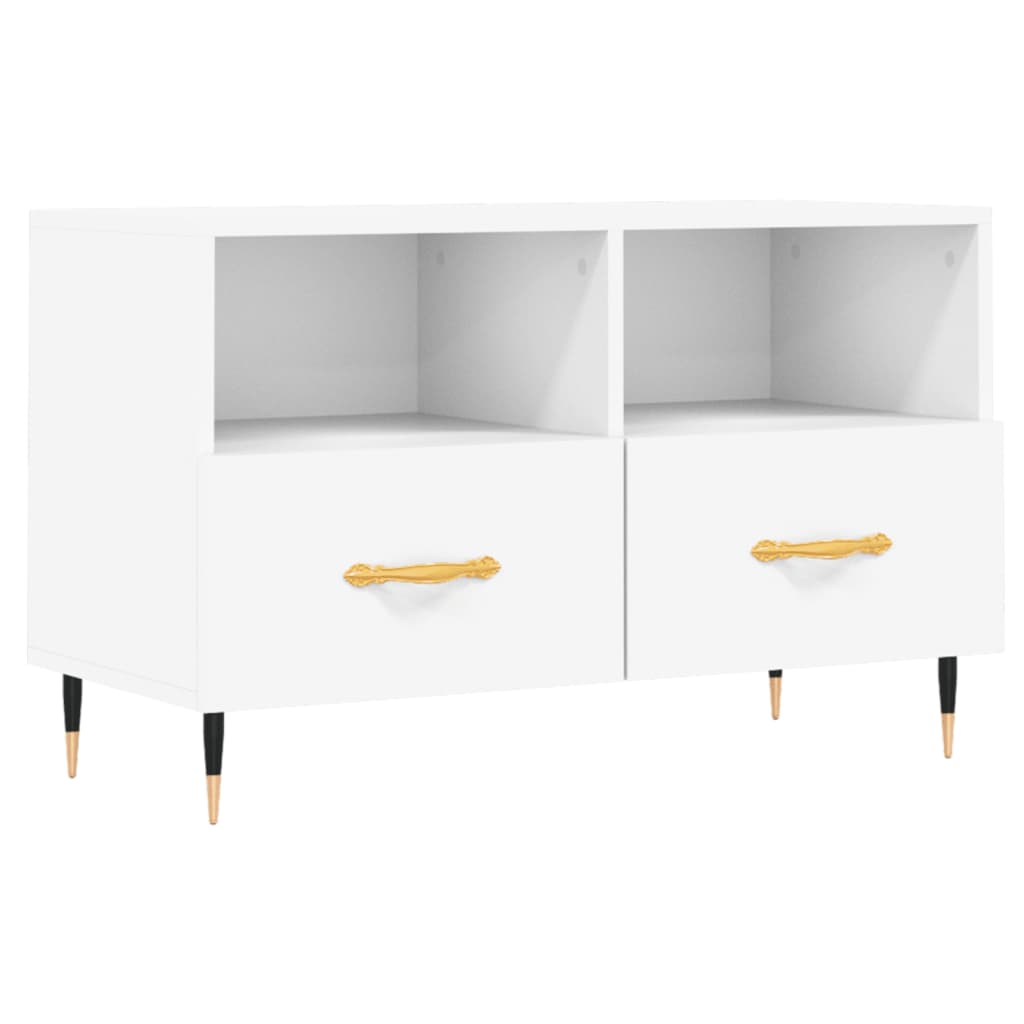 TV-Schrank Weiß 80x36x50 cm Holzwerkstoff - Pazzar.ch