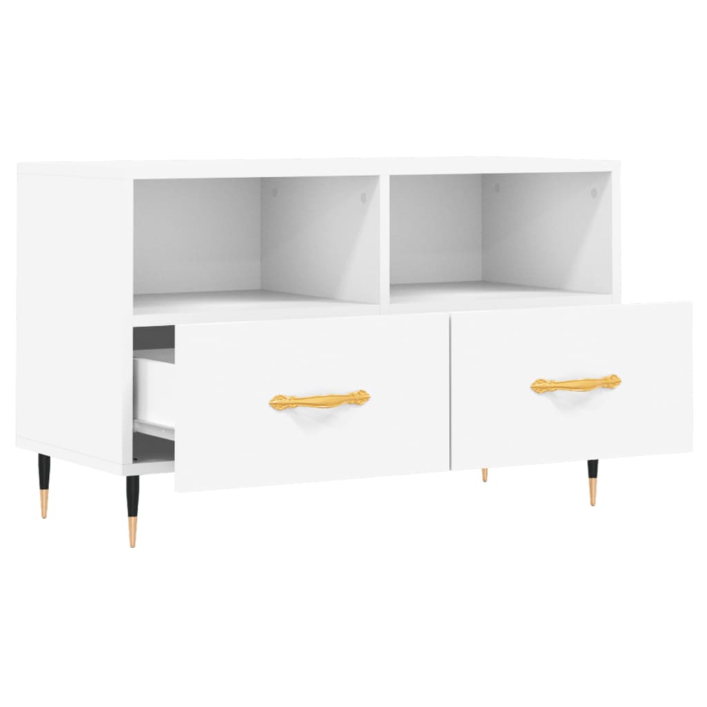 TV-Schrank Weiß 80x36x50 cm Holzwerkstoff - Pazzar.ch