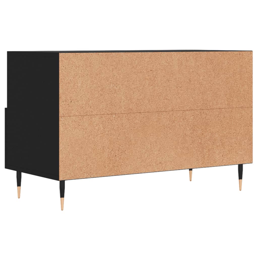 TV-Schrank Schwarz 80x36x50 cm Holzwerkstoff - Pazzar.ch
