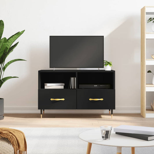 TV-Schrank Schwarz 80x36x50 cm Holzwerkstoff - Pazzar.ch