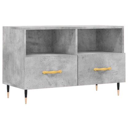 TV-Schrank Betongrau 80x36x50 cm Holzwerkstoff - Pazzar.ch