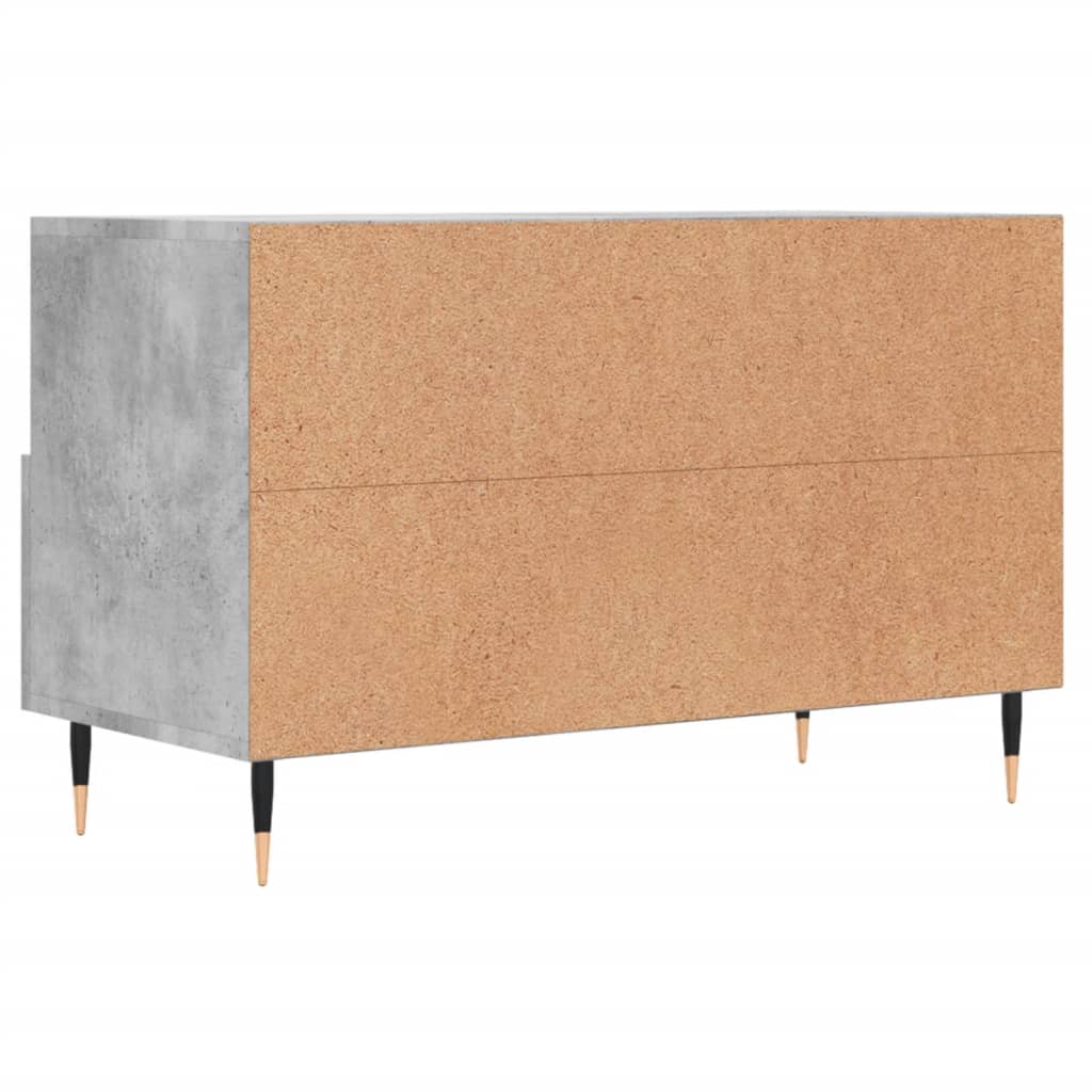 TV-Schrank Betongrau 80x36x50 cm Holzwerkstoff - Pazzar.ch