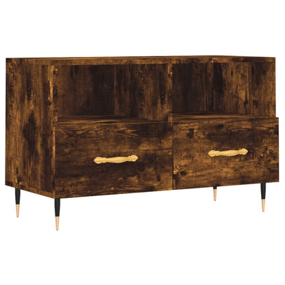 TV-Schrank Räuchereiche 80x36x50 cm Holzwerkstoff - Pazzar.ch