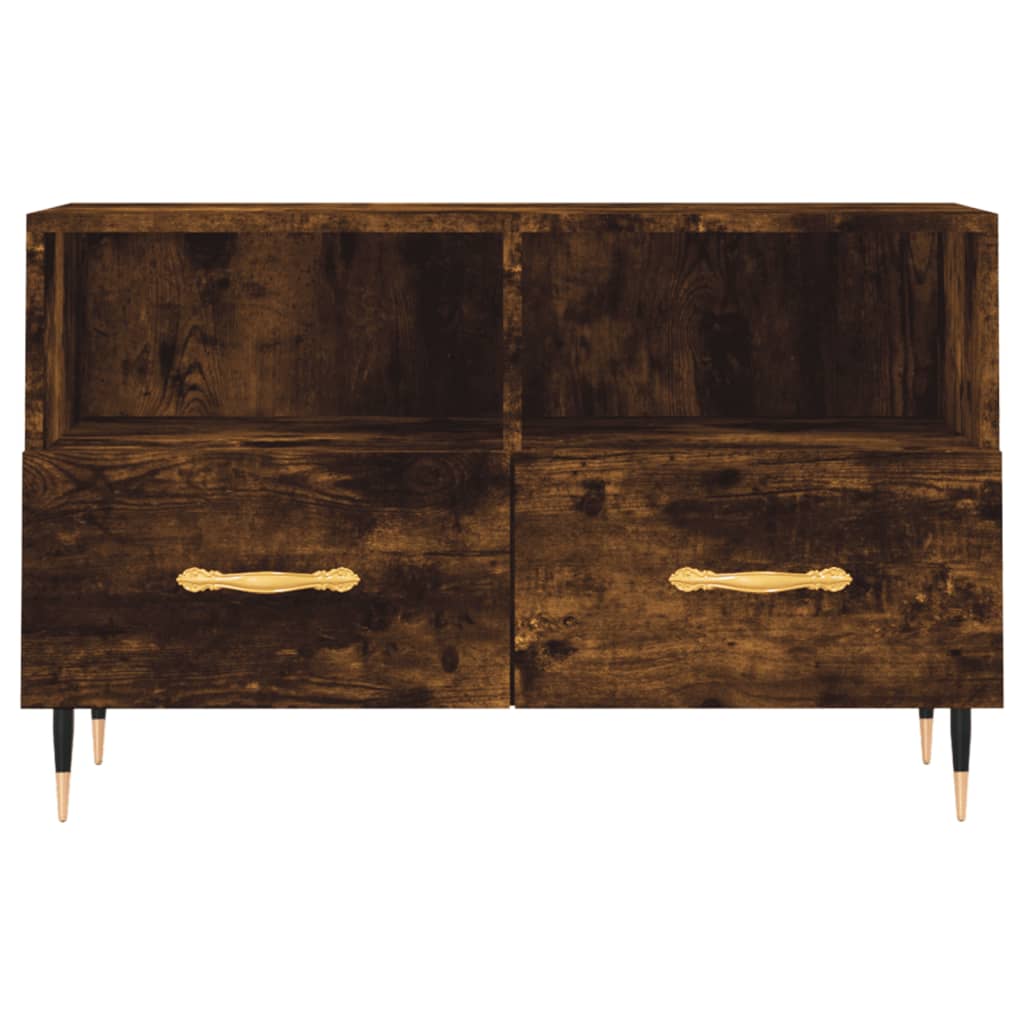 TV-Schrank Räuchereiche 80x36x50 cm Holzwerkstoff - Pazzar.ch