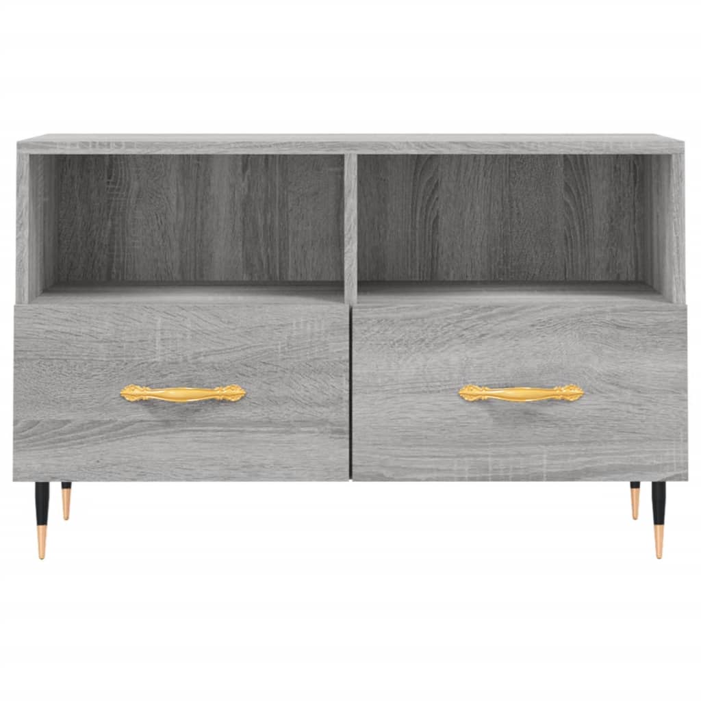 TV-Schrank Grau Sonoma 80x36x50 cm Holzwerkstoff - Pazzar.ch
