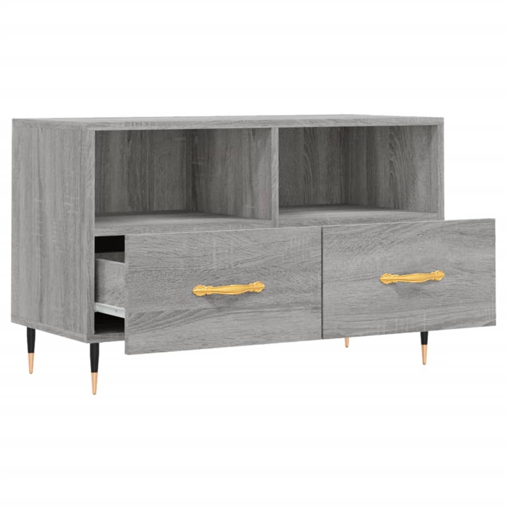 TV-Schrank Grau Sonoma 80x36x50 cm Holzwerkstoff - Pazzar.ch