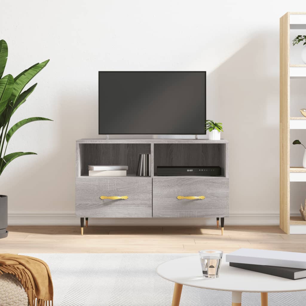 TV-Schrank Grau Sonoma 80x36x50 cm Holzwerkstoff - Pazzar.ch