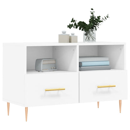 TV-Schrank Weiß 80x36x50 cm Holzwerkstoff - Pazzar.ch