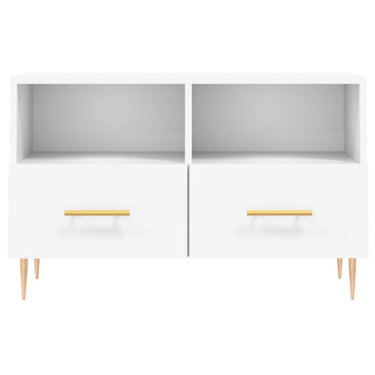 TV-Schrank Weiß 80x36x50 cm Holzwerkstoff - Pazzar.ch