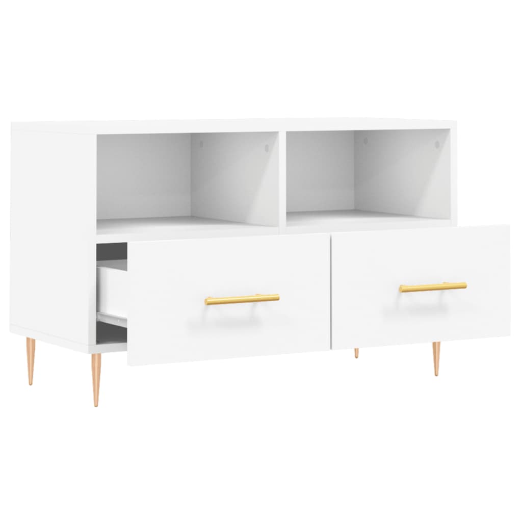 TV-Schrank Weiß 80x36x50 cm Holzwerkstoff - Pazzar.ch