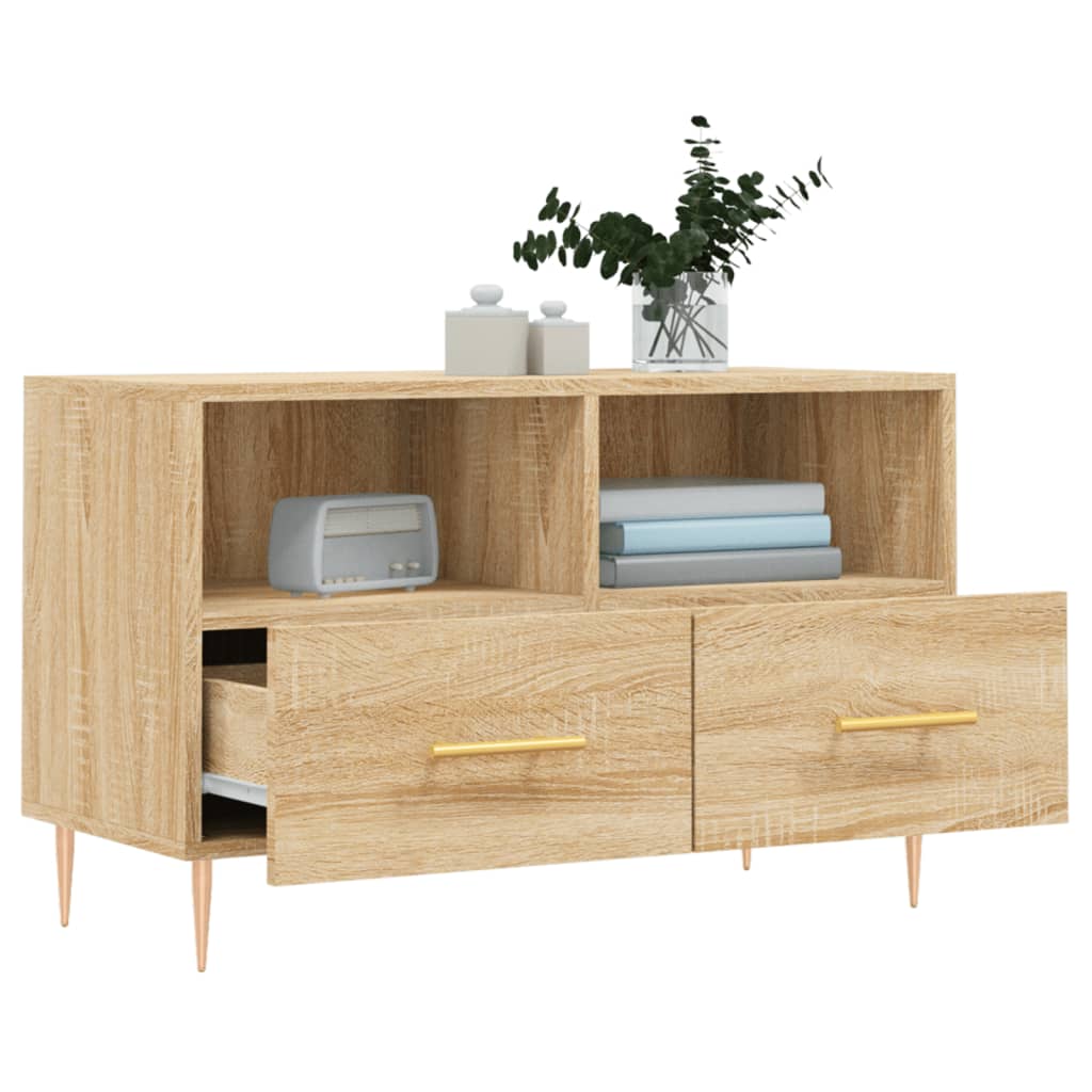 TV-Schrank Sonoma-Eiche 80x36x50 cm Holzwerkstoff - Pazzar.ch
