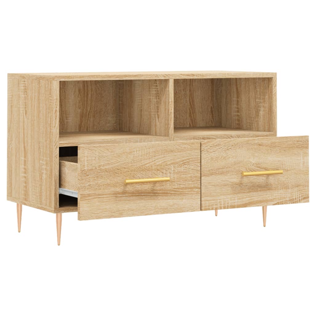 TV-Schrank Sonoma-Eiche 80x36x50 cm Holzwerkstoff - Pazzar.ch